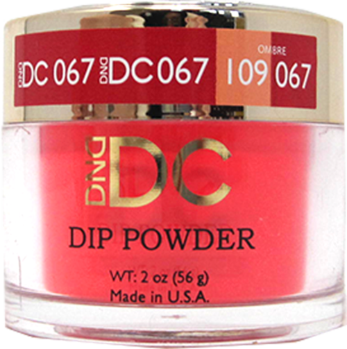 DND - DC Dip Powder - Fire Engine Red 2 oz - #067