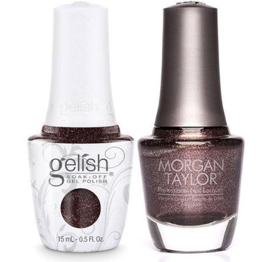 Harmony Gelish Whose Cider Are You On? #1110943 + Morgan Taylor Now You See Me? #50141